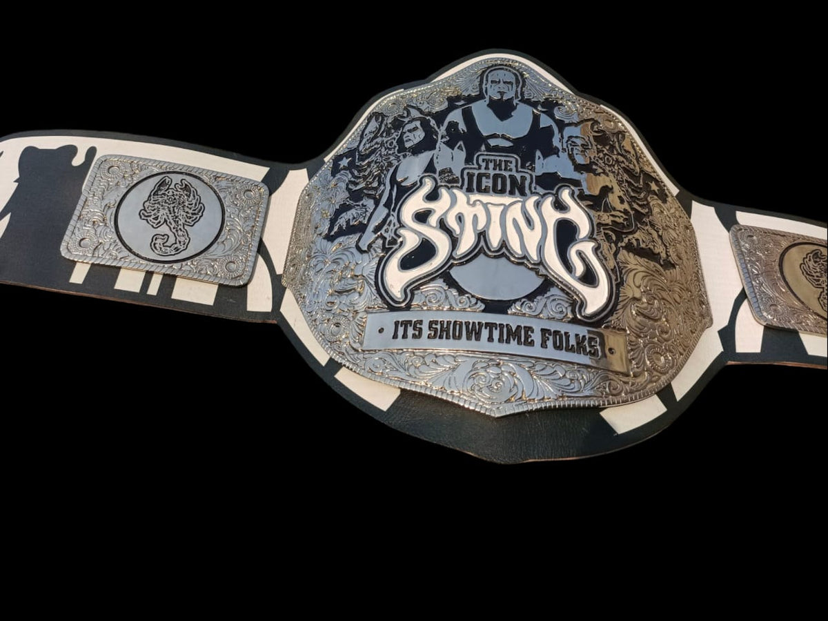 Custom Sting Big Gold Heavyweight Championship Belt Wrestling Title