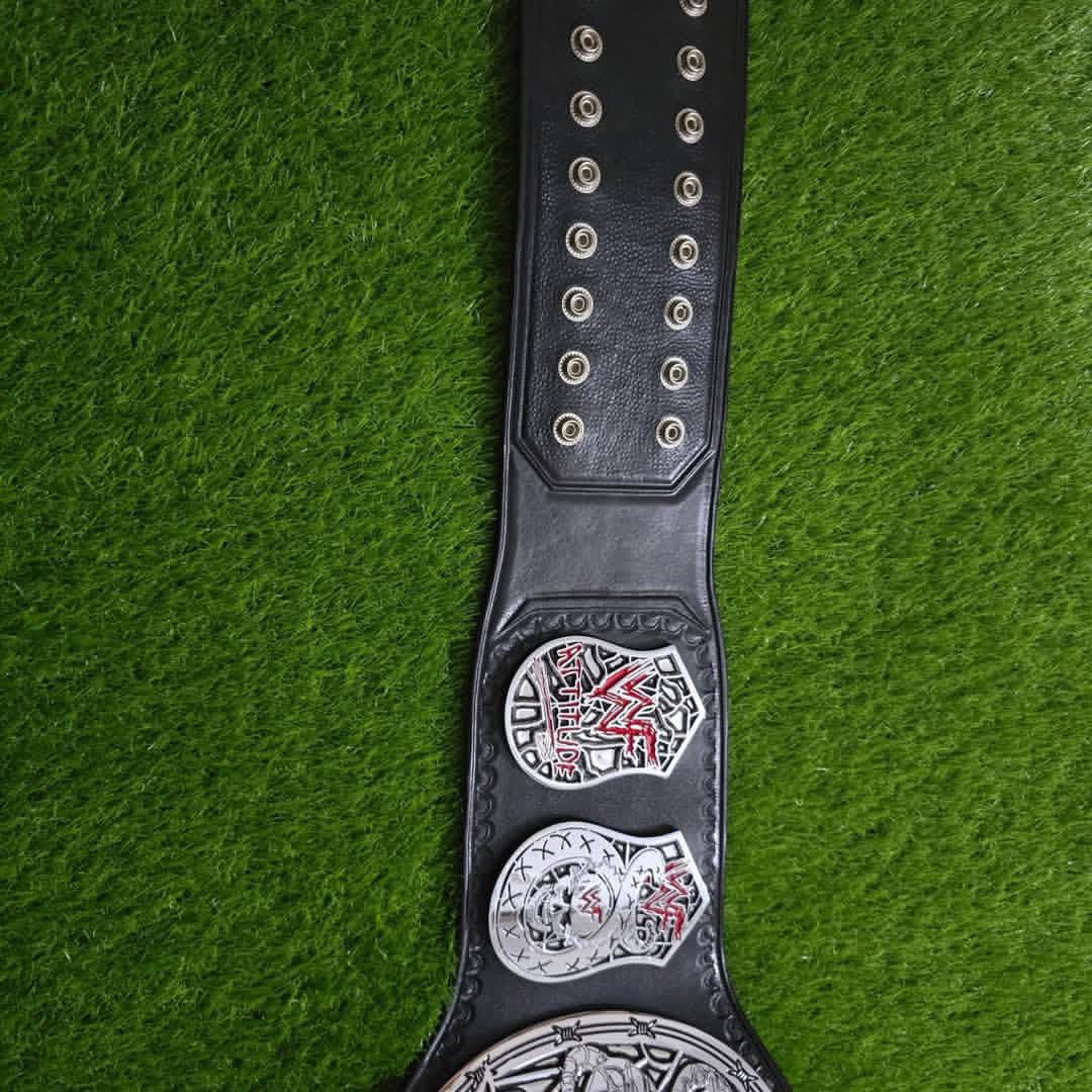 WWE Smoking Skull SILVER Championship Belt Replica