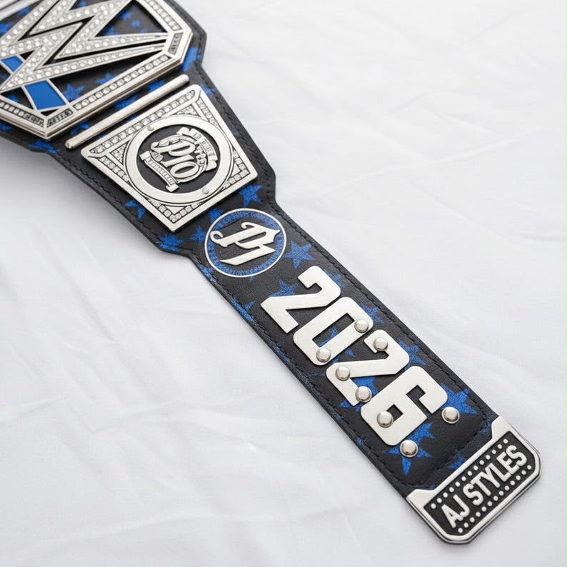 AJ Styles 10th Anniversary Signatures Series Championship Replica Title Belt