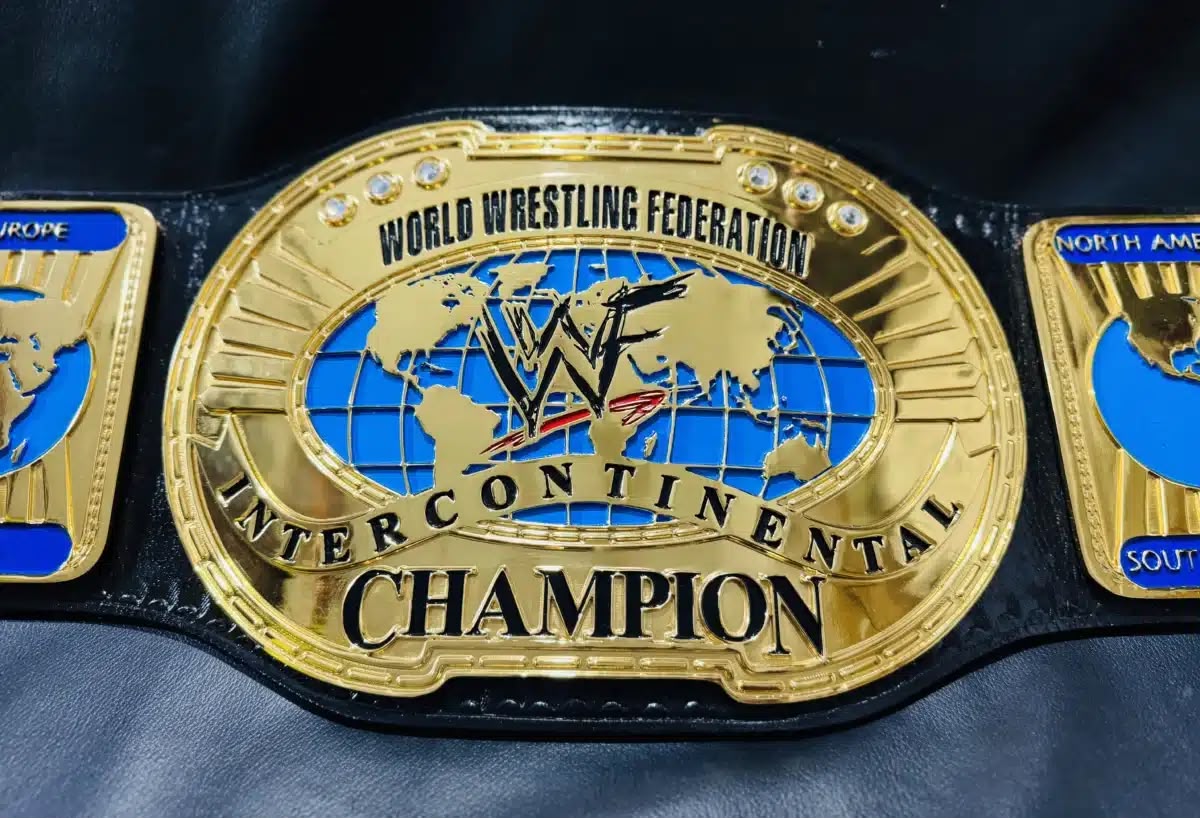 WWF Oval Old Intercontinental Championship Wrestling Replica Tittle Belt