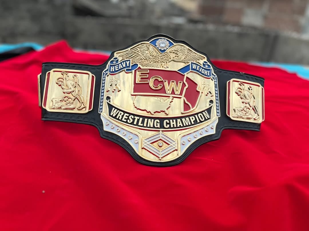 ECW World Heavyweight Championship Title Belt –  Made Replica by QA Belts
