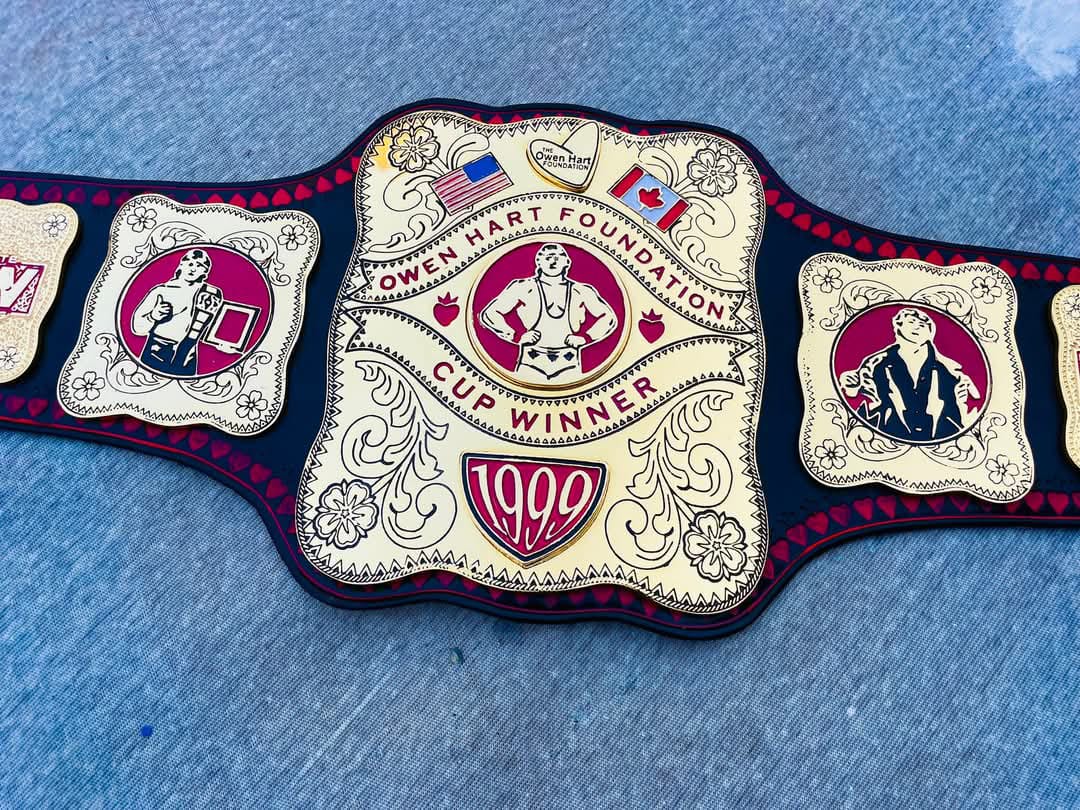 Owen Hart Foundation Cup Championship Belt –  Made Replica by QA Belts
