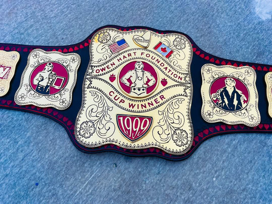 Owen Hart Foundation Cup Championship Belt –  Made Replica by QA Belts