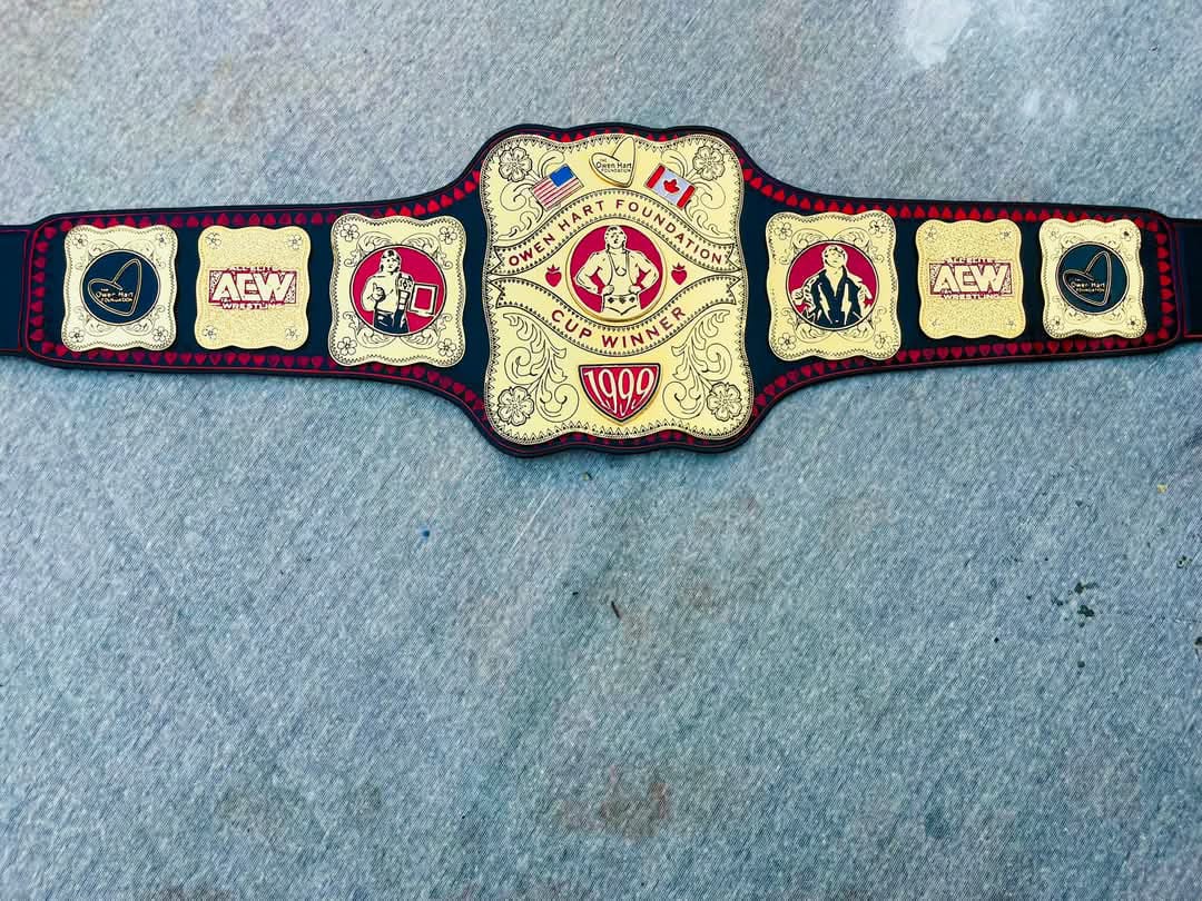 Owen Hart Foundation Cup Championship Belt –  Made Replica by QA Belts
