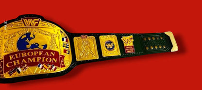 WWF EUROPEAN BLOCK LOGO  Championship Title Belt