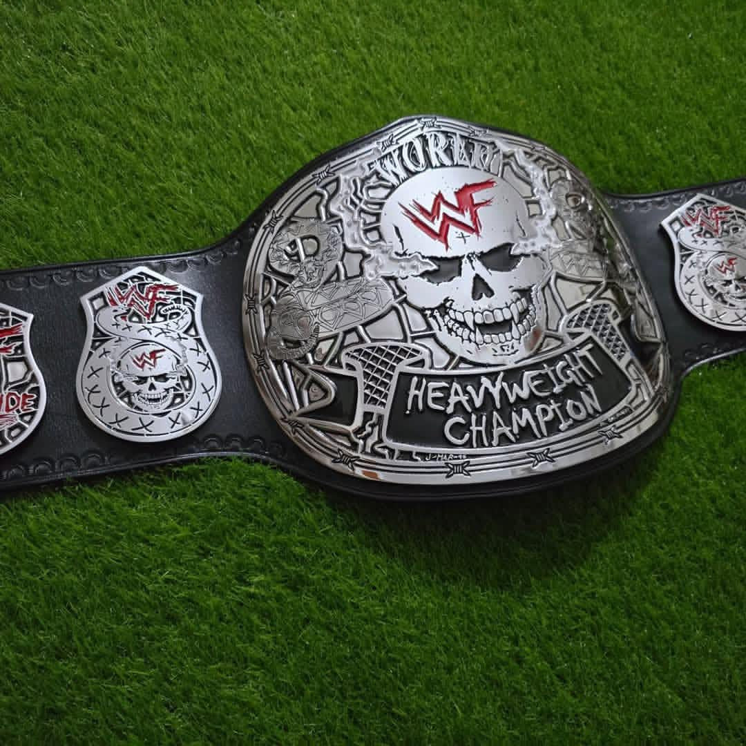 WWE Smoking Skull SILVER Championship Belt Replica