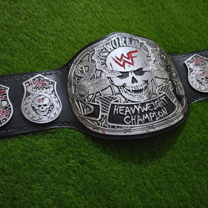 WWE Smoking Skull SILVER Championship Belt Replica