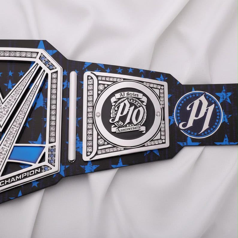 AJ Styles 10th Anniversary Signatures Series Championship Replica Title Belt