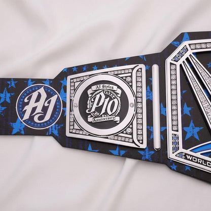 AJ Styles 10th Anniversary Signatures Series Championship Replica Title Belt