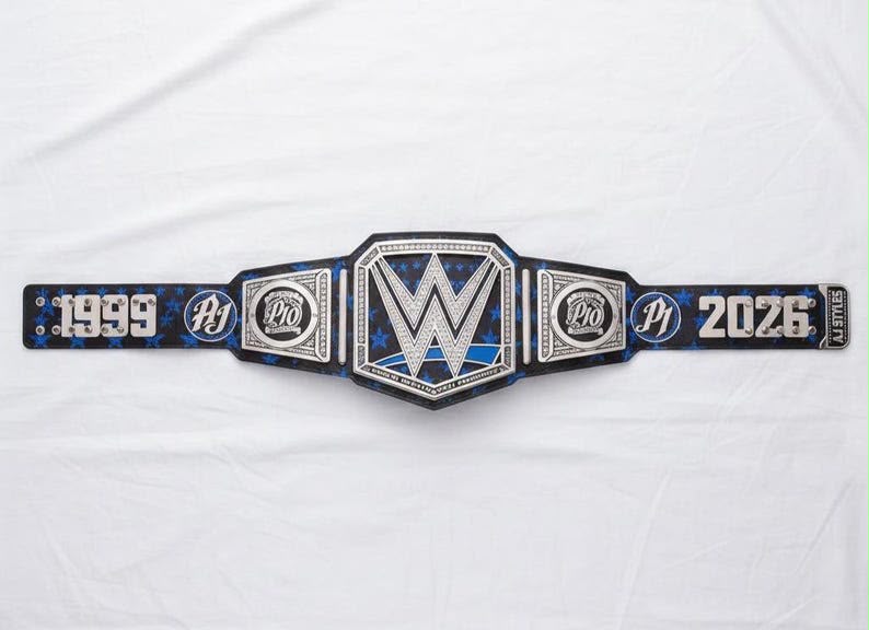 AJ Styles 10th Anniversary Signatures Series Championship Replica Title Belt