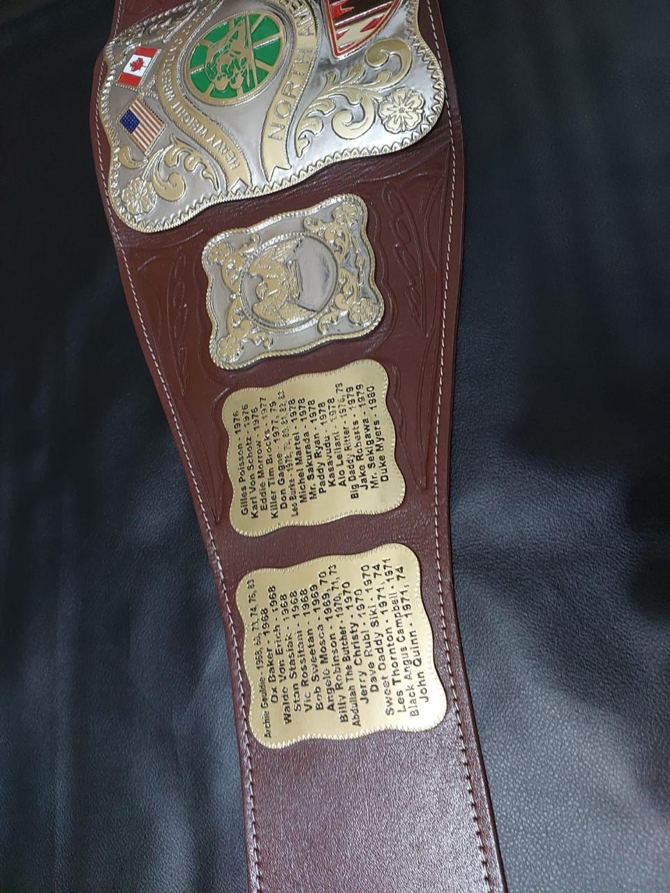 Stampede Wrestling NWA North American Wrestling Champion Belt