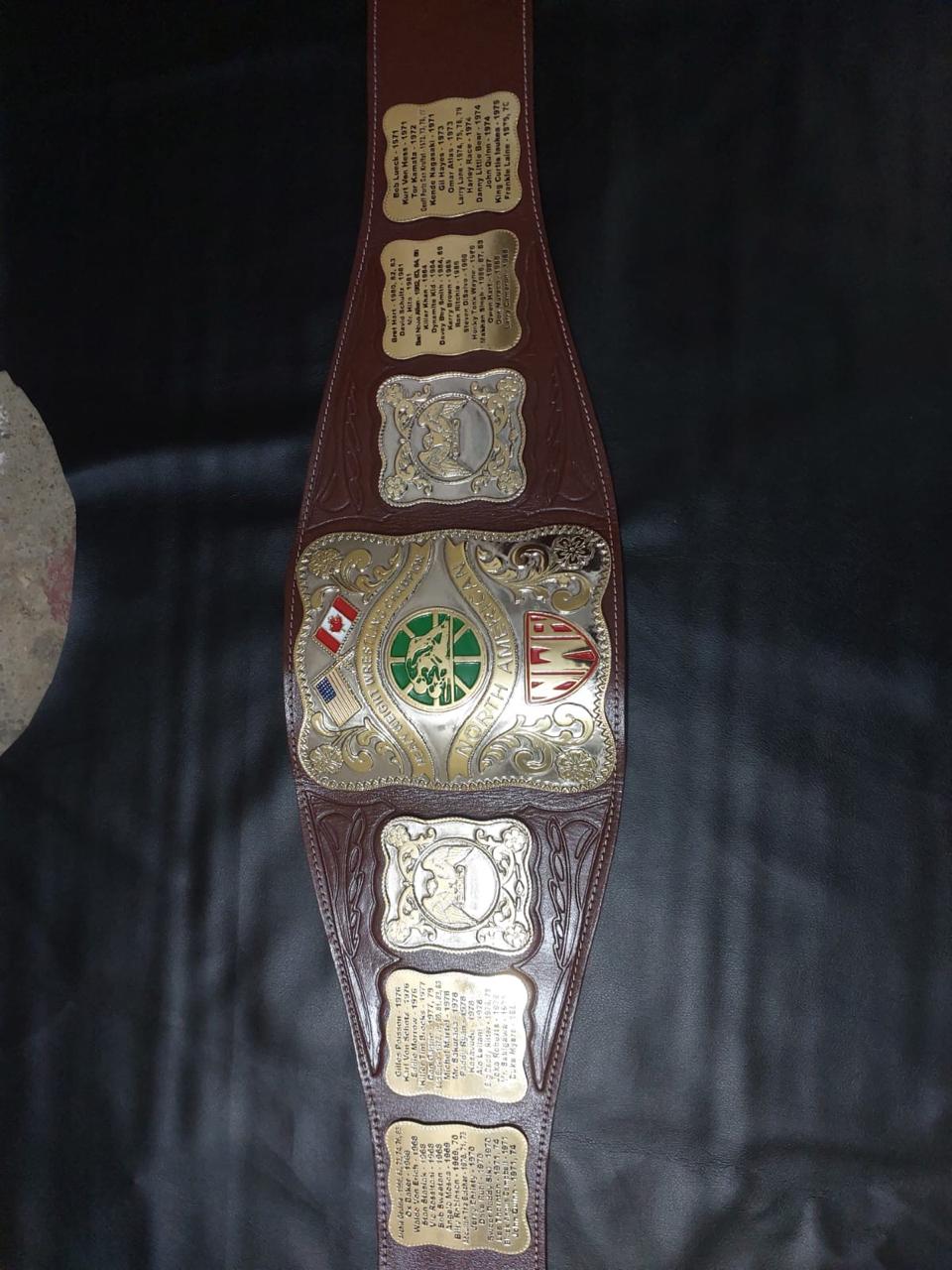 Stampede Wrestling NWA North American Wrestling Champion Belt