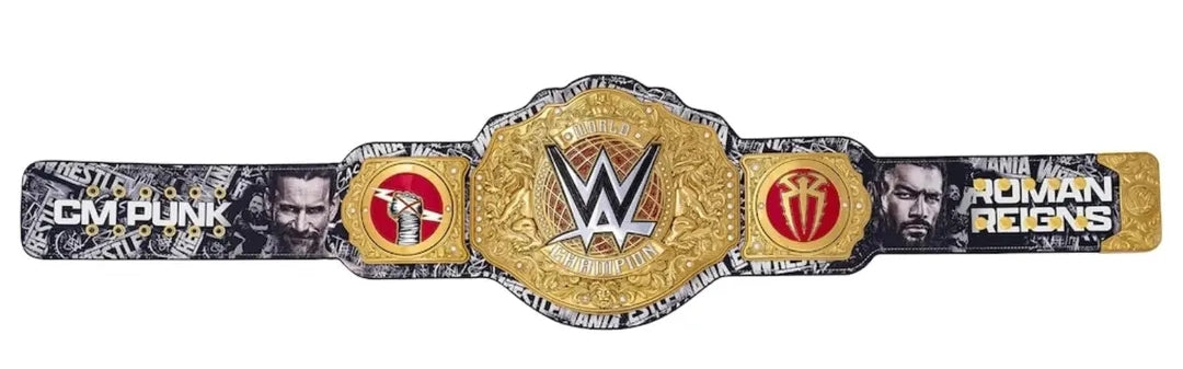 WWE WrestleMania 42 CM Punk vs Roman Reigns Match Championship Title Belt