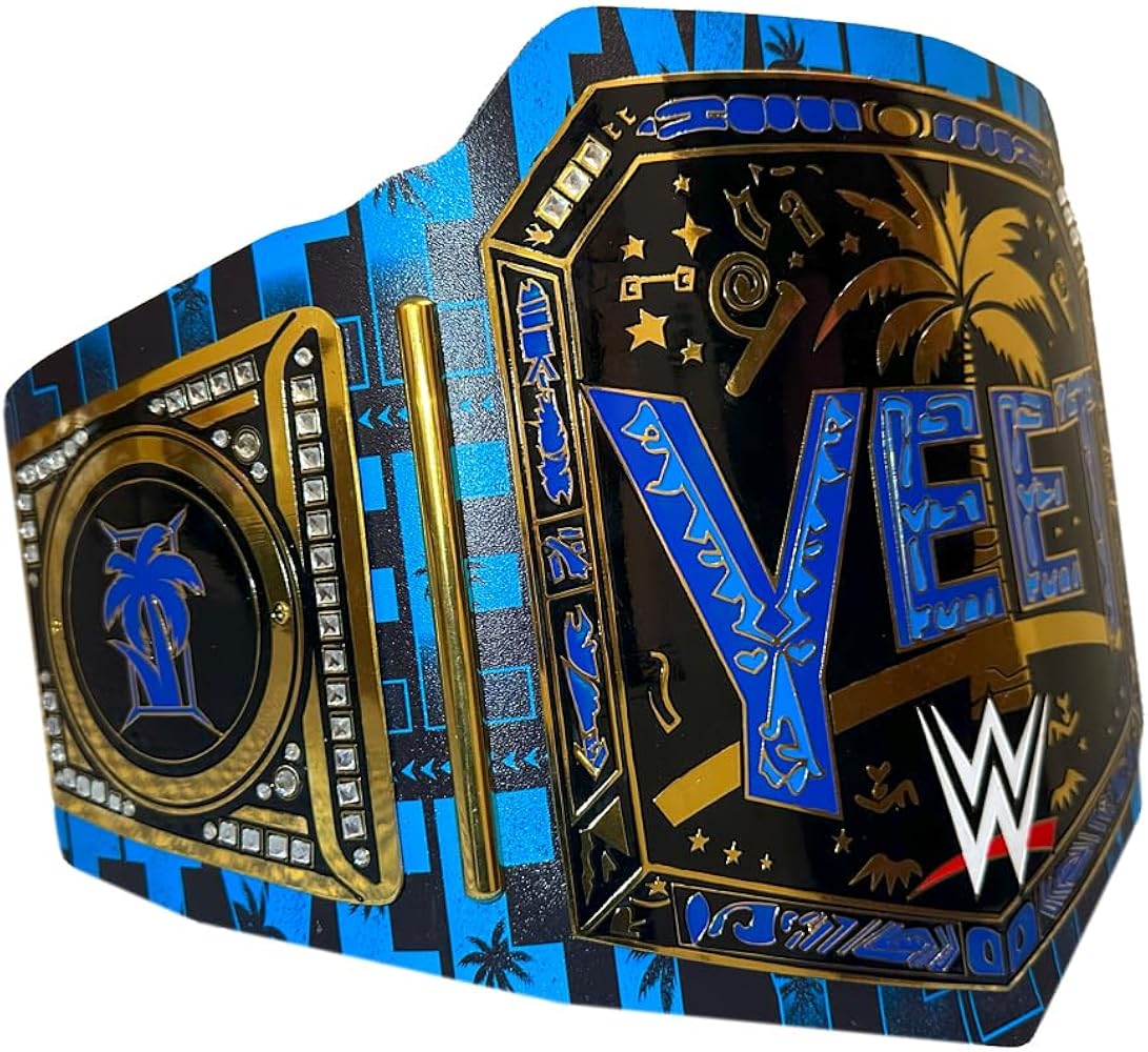 Custom YEET Jey Uso Championship Title Belt