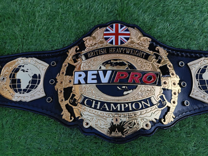 NEW REV PRO BRITISH HEAVYWEIGHT WRESTLING CHAMPIONSHIP BELT