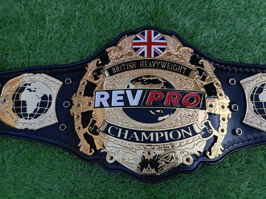 NEW REV PRO BRITISH HEAVYWEIGHT WRESTLING CHAMPIONSHIP BELT