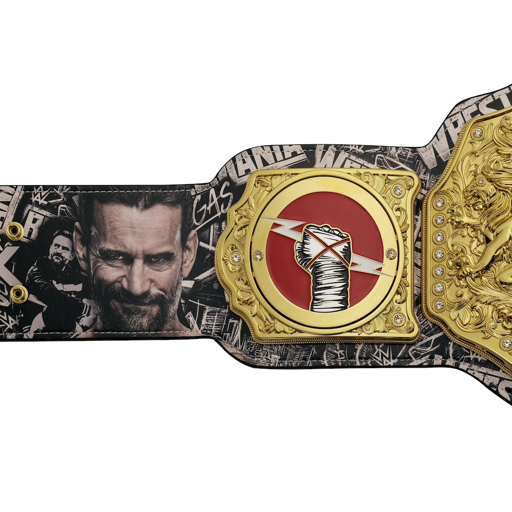 WWE WrestleMania 42 CM Punk vs Roman Reigns Match Championship Title Belt