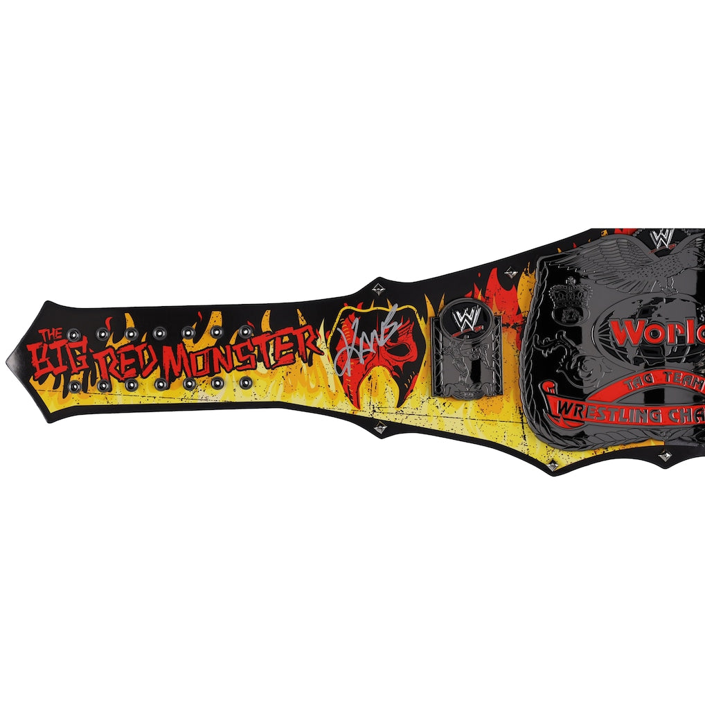 The Undertaker and Kane WWE Autographed Brothers of Destruction Replica Title Belt