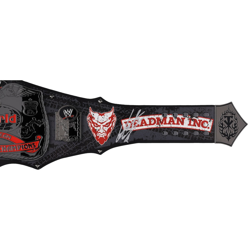 The Undertaker and Kane WWE Autographed Brothers of Destruction Replica Title Belt
